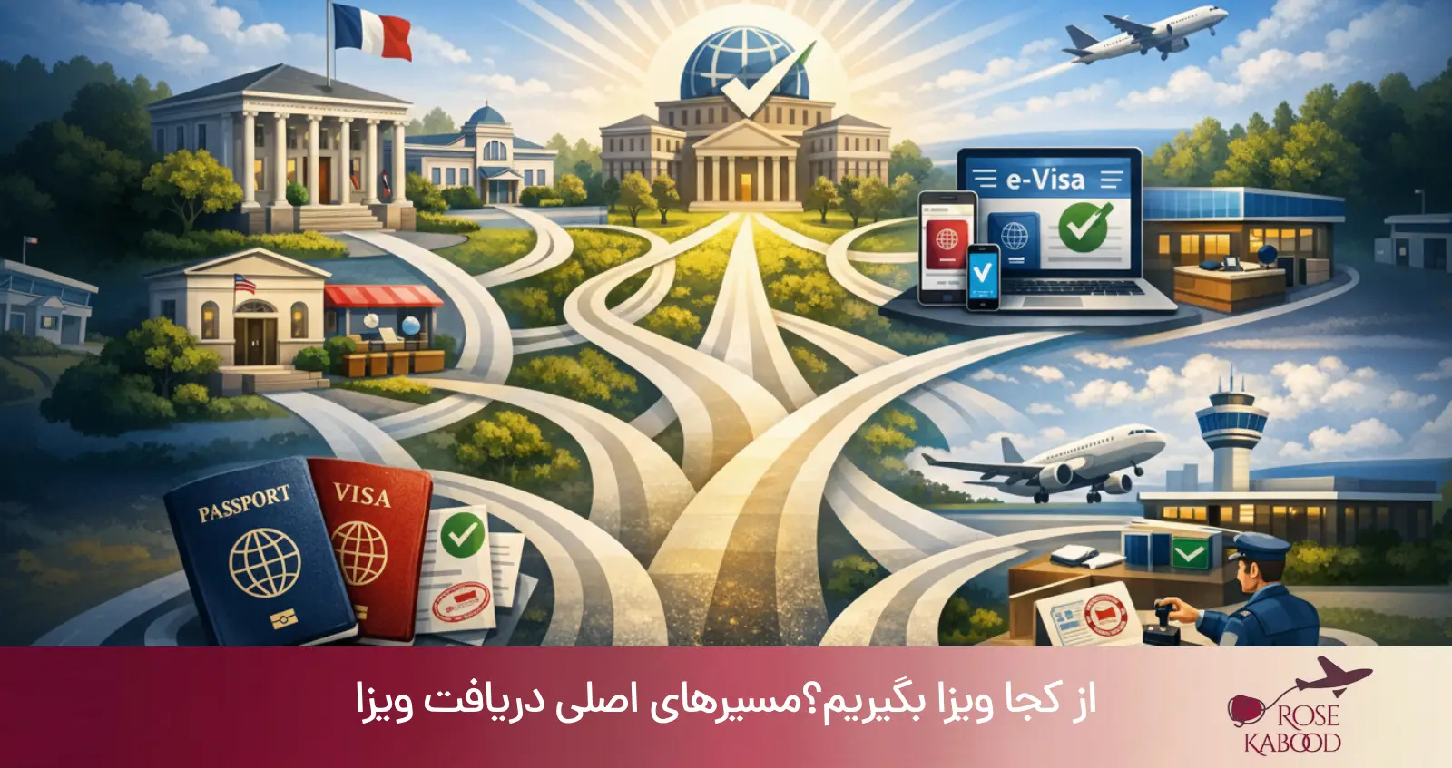 از کجا ویزا بگیریم؟ — مسیرهای اصلی دریافت ویزا