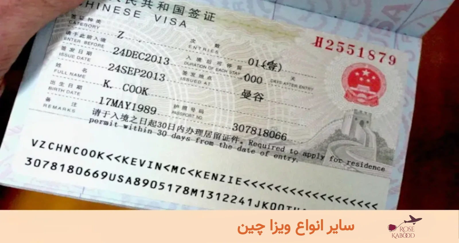 سایر انواع ویزا چین